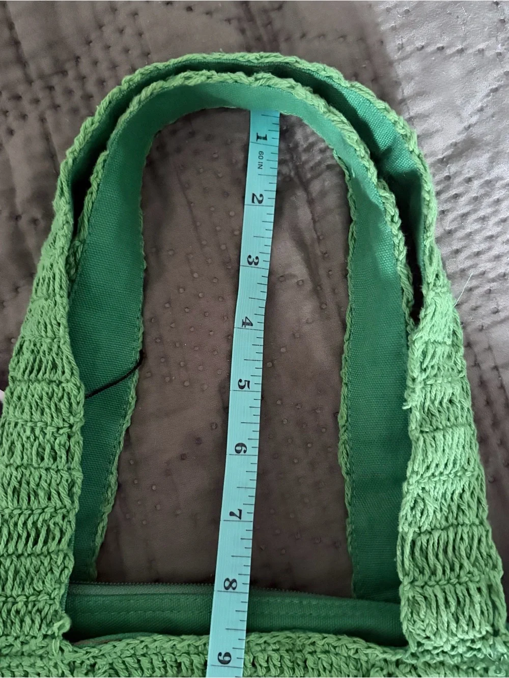 America & Beyond Watermelon Crochet Tote Bag Beaded Granny Square NWT